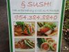 Thai garlic & sushi