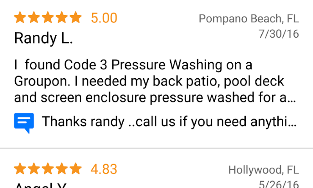 Code 3 Pressure Washing