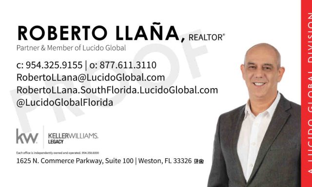 Roberto LLana – Real Estate & Business Brokerage Consultant – Keller Williams Legacy