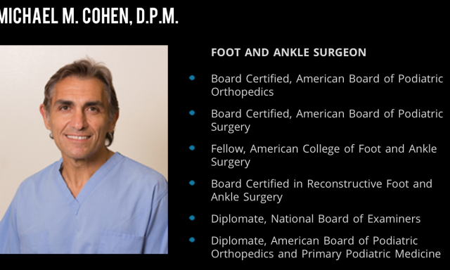 Dr. Michael M. Cohen, D.P.M.